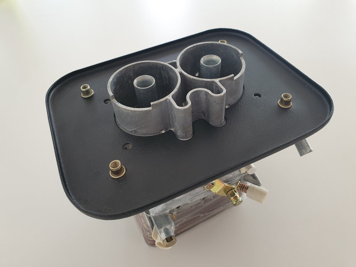 Filtro aria racing ad alto rendimento rettangolare per carburatore tipo DCNF sagoma superiore originale, altezza 45mm.