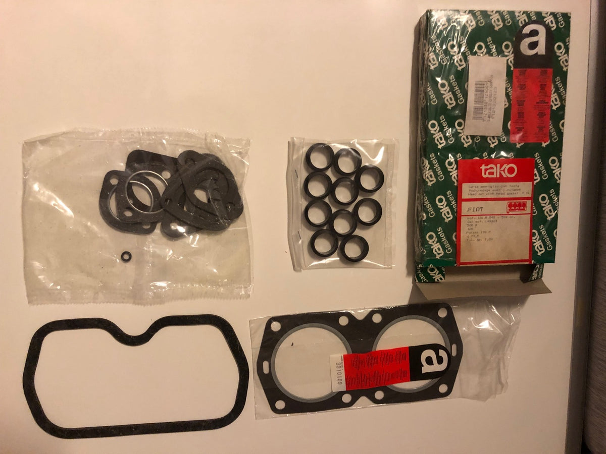 Serie smeriglio più guarnizione testa Fiat 500R e 126