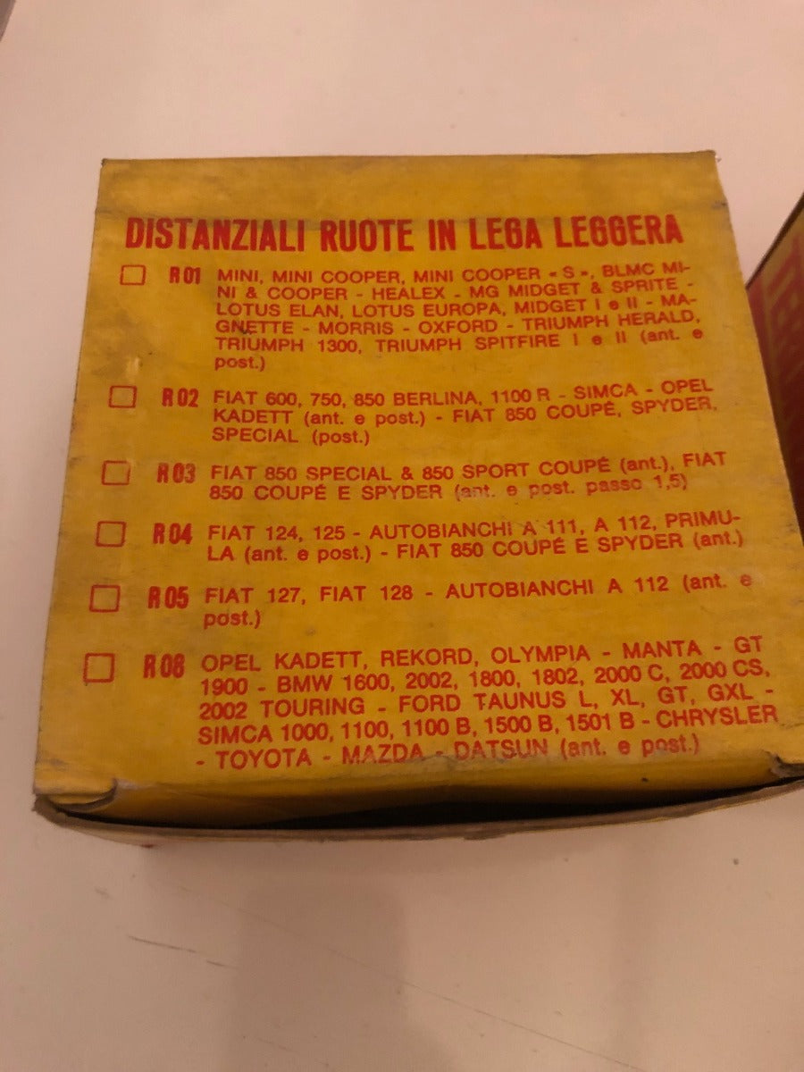 Kit distanziali vettura, mozzo Fiat 4x98